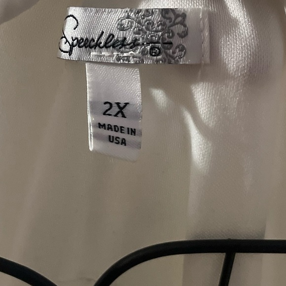 Speechless Strapless White Dress - Picture 6 of 9